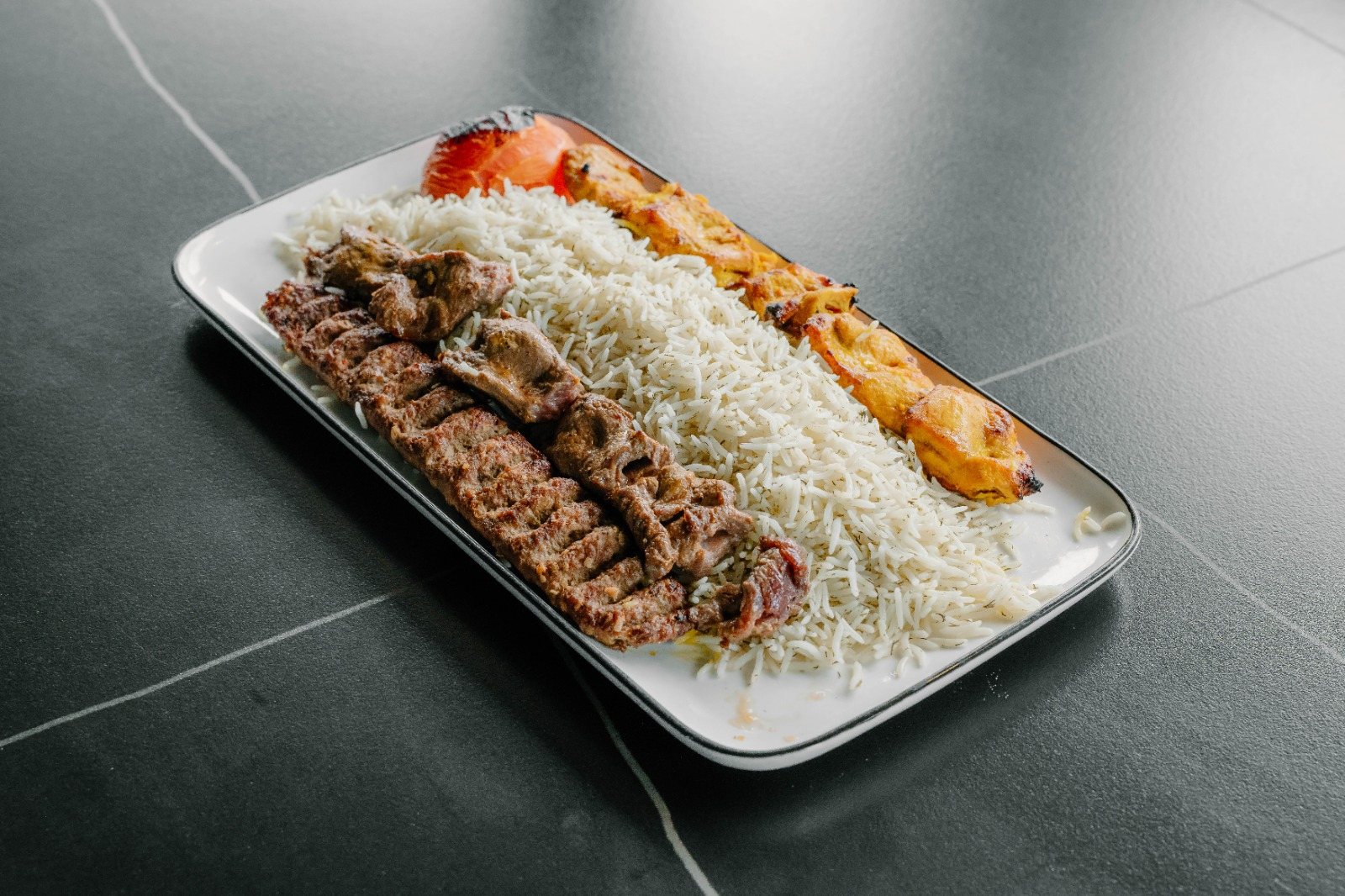 Mixed Kebab & Saffron Rice